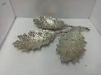 Leaf Dish Nickle Plated