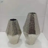 Flower Vase Nickel Plated Big