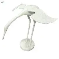 Swan Table Top Decorative White Powder Coated