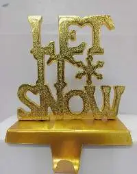 Table Top Stocking Holder Gold Plated