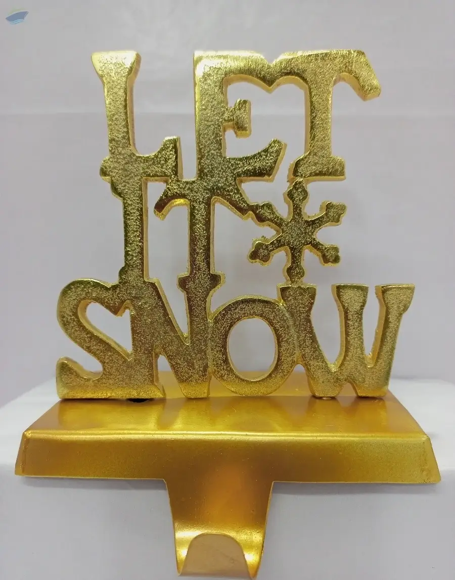 Table Top Stocking Holder Gold Plated