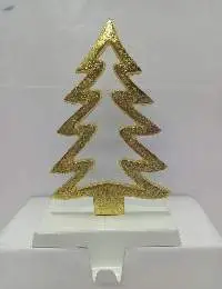 Tree Stocking Holder Gold Plated