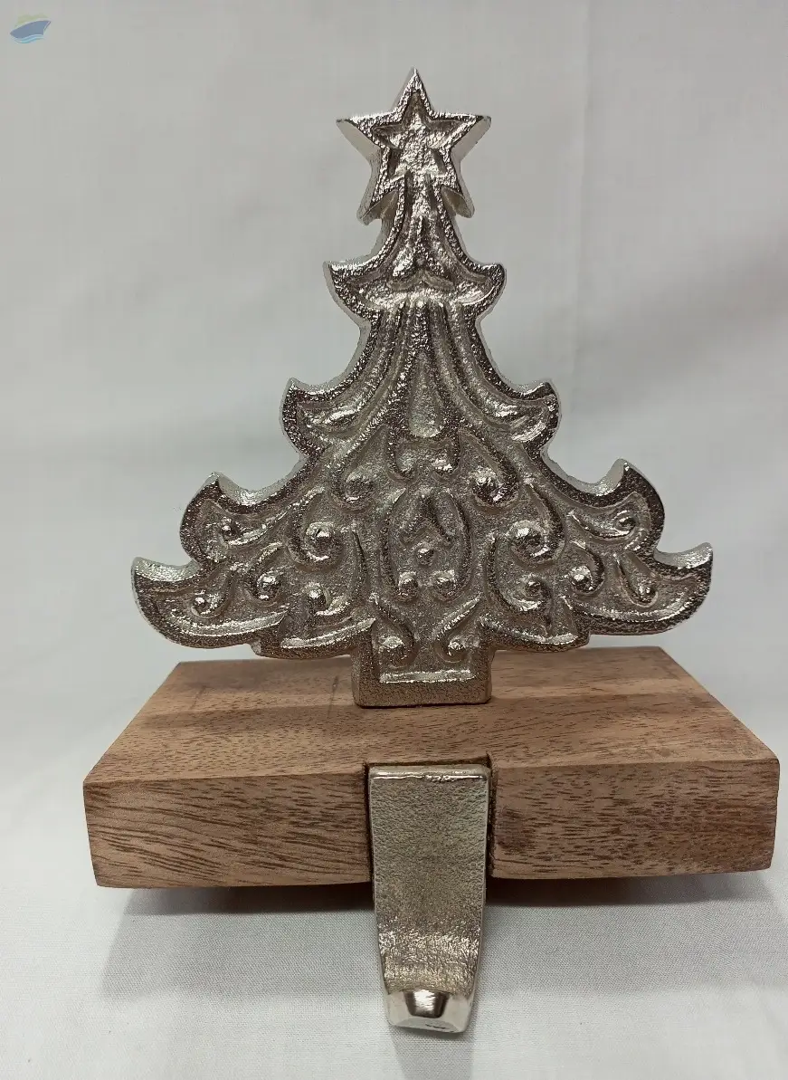 Tree Stoking Holder With Wooden Base