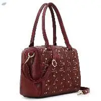 Spice Art Women's Maroon Faux Leather Handbag