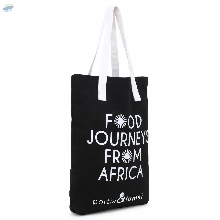 Black & White Printed Unisex Canvas Handbags