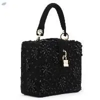 Pure Suede Leather Hand Embroidery & Brass Lock