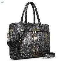 Snakeskin Pure Leather Zipper Crossbody Bag