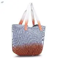 Handmade Cotton Canvas Bag With Magnetic Closure