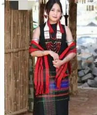 Naga Lotha Skirt & Stole ( Handwoven)