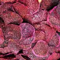 soft dried red dragon fruit