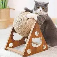 Natural Coconut Rope Cat Scratching Ball Toy