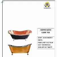 Copper Bath Claw Tub