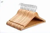 Wooden Hanger With Non Slip And Bar