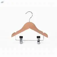 Kid's Wood Hanger With Clips