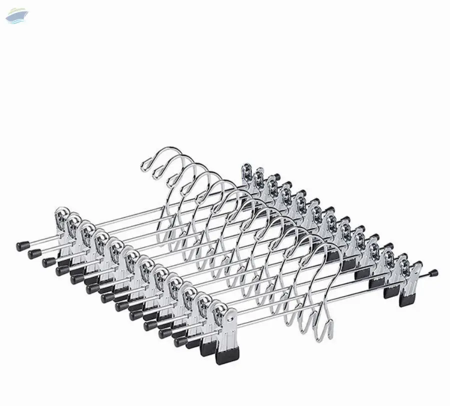 Metal Clip Hangers Pants Trousers Skirt Dress