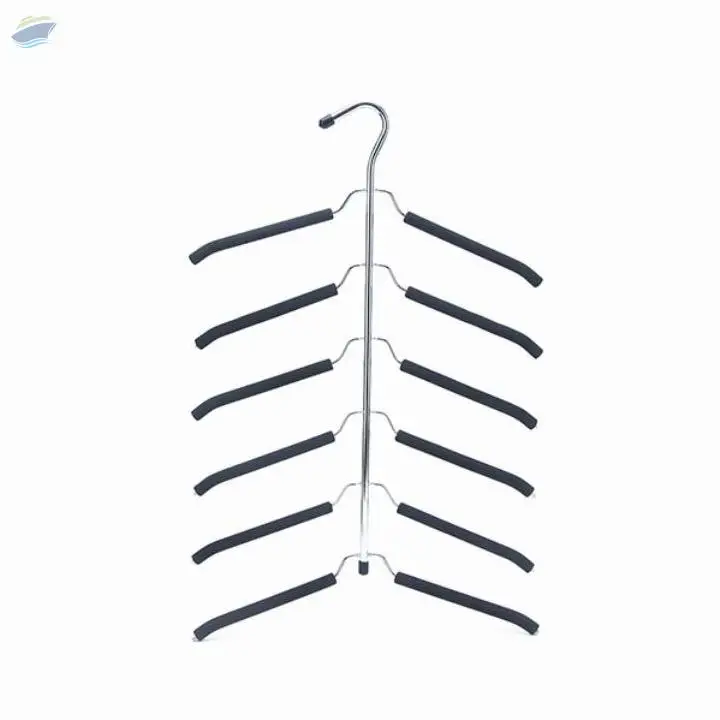 7-Tier Metal Foam Skirt Hangers Pant Hanger