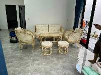 The rattan mesh chair