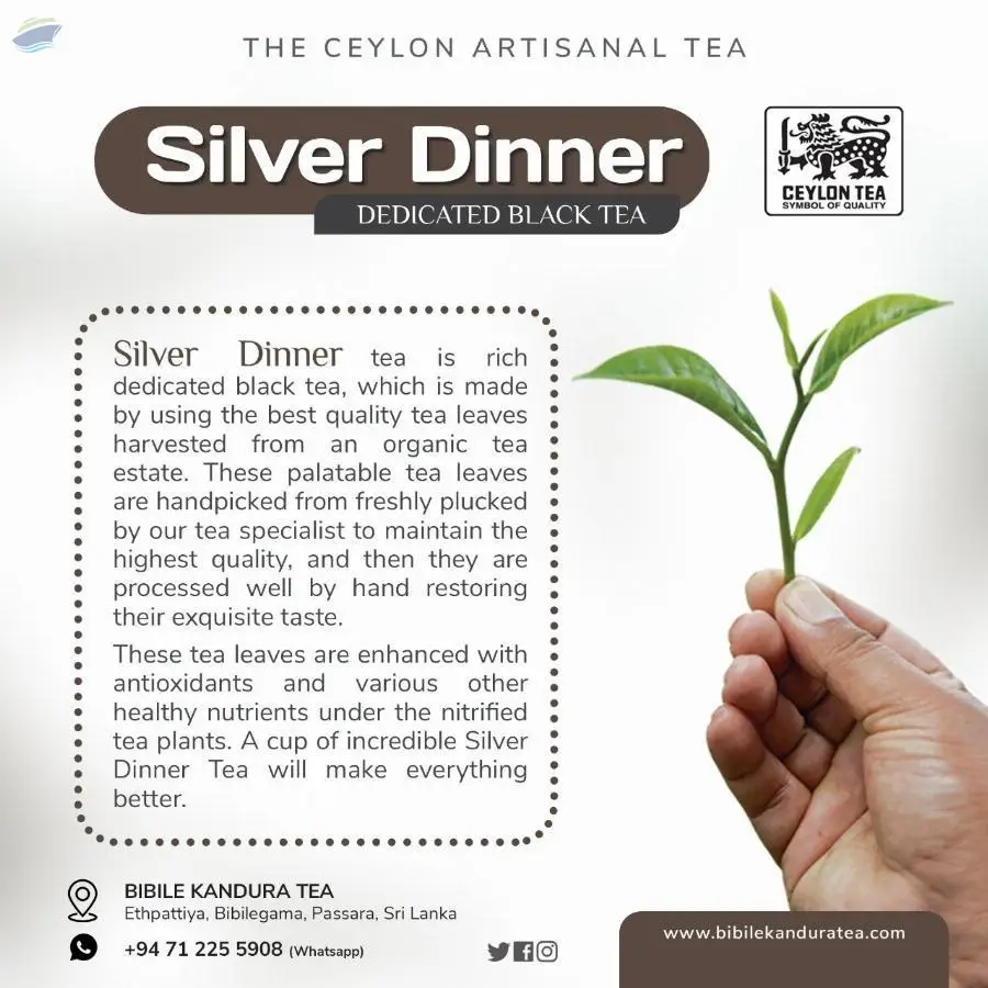 Black Tea-Silver Dinner Hand-Made Tea
