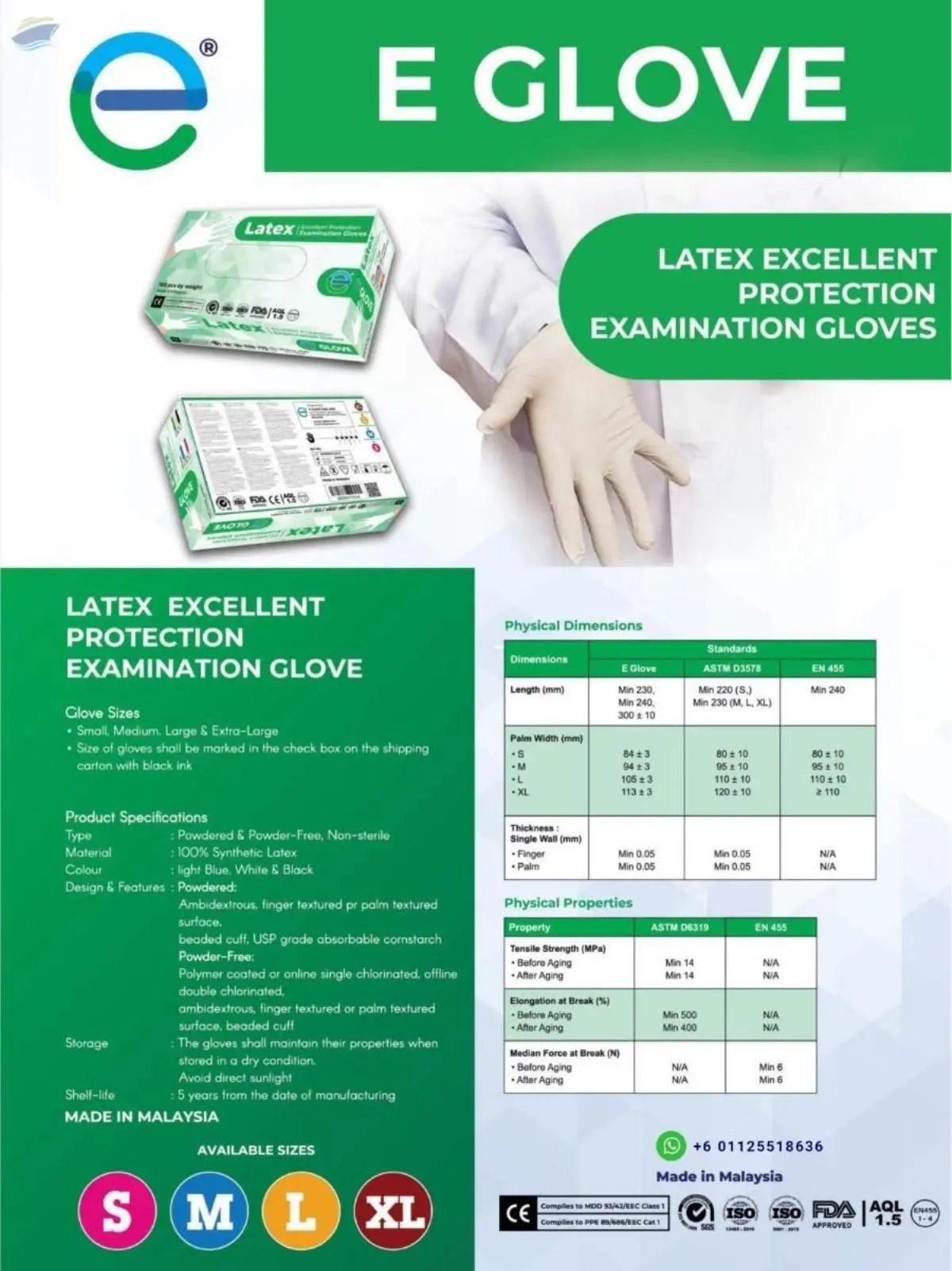 Latex Examination Gloves