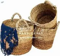 Brown Yarn Banana Lorek Basket Set of 3
