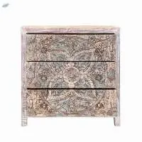Mango Wood Small White Dresser