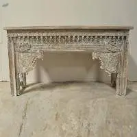 Indian Hand Carved Heritage Console Table