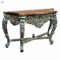 Indian Hand Carved Heritage Console Table