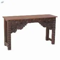 Indian Hand Carved Heritage Console Table