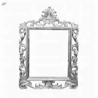 Pure Silver Cladded On Teak Wood Silver Mirror