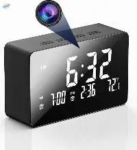 Alarm Table Clock with Wi-Fi Camera HD 1080P