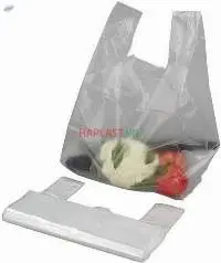 Waterproof Plastic T-shirt Grocery Shopping Bags