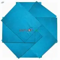 Teal Blue Plastic Merchandise Bags