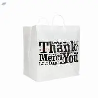 Thank You Plastic Bags With Rigid Handles