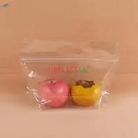 Custom Print Logo Clear Ziplock Fruit Bags