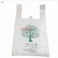 Disposable Custom Logo T-shirt Shopping Bag