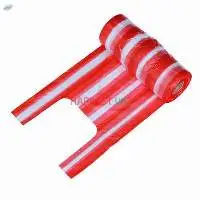 Hdpe Stripped T-shirt Plastic Bags On Roll