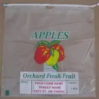 Vented Drawcord Apple Bags