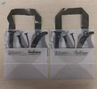 Frosted Custom Print Soft Loop Handle Bag