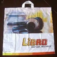 Custom Printed Soft Loop Handle Plastic Bag
