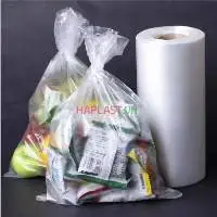 LDPE Food Grade Plastic Flat Bags on Roll