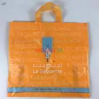 Custom Logo Square Bottom Plastic Shopping Bags