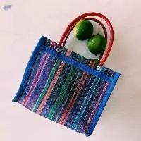 Candy Mexican Plastic Tote Purse 9 x 7.5 in