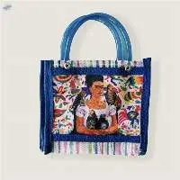 Mexican Frida & Catrina Plastic Purse 6 x 5 in