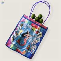 Mexican Loteria Plastic Tote Purse 15 x 12 in