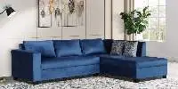 Blissplus Velvet LHS Sectional Sofa
