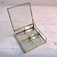 Jewelry Glass Square Box