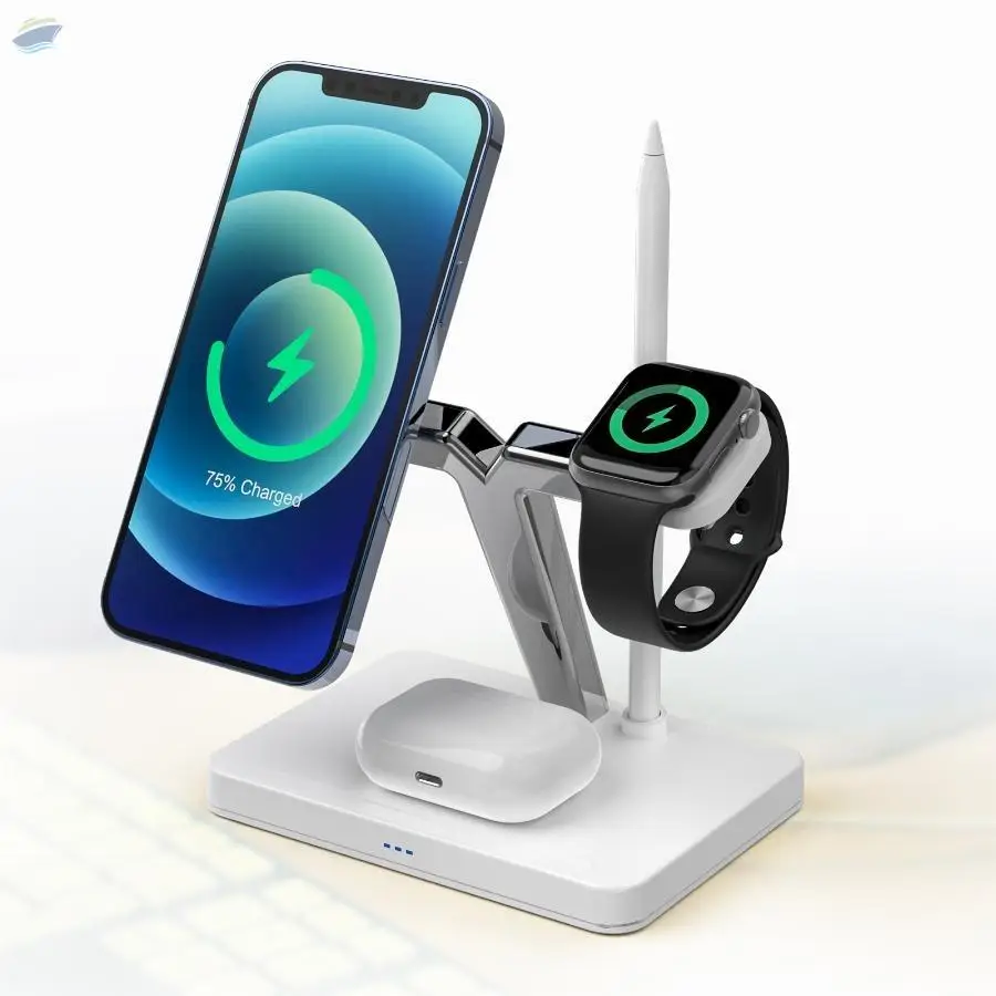 4in1 Wireless Charger Qi Fast Charging Stand