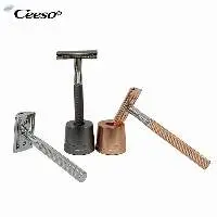Double Edged Metal Razor With Stand