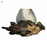Molten Glass On Wood