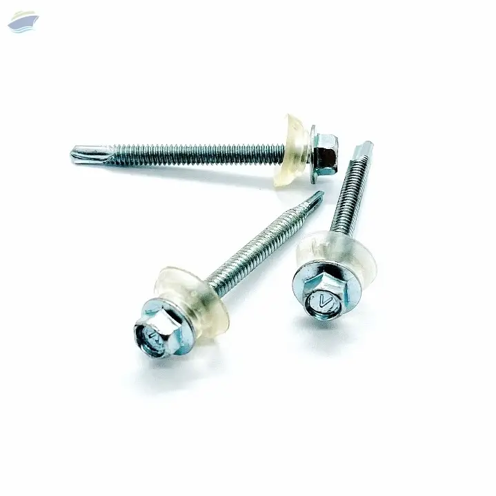 White Plated Din 7504k Corrugated Screws